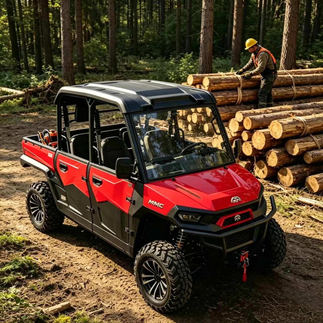 Electric Utv 4 Seater - UTV chinois 4x4 populaire et économique,