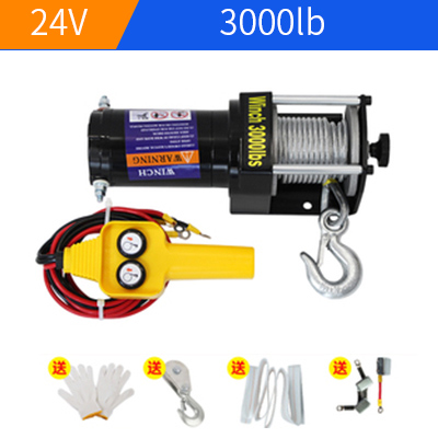 Atv Winch 3000Lb - Treuil électrique de 3000lb, remorque ATV