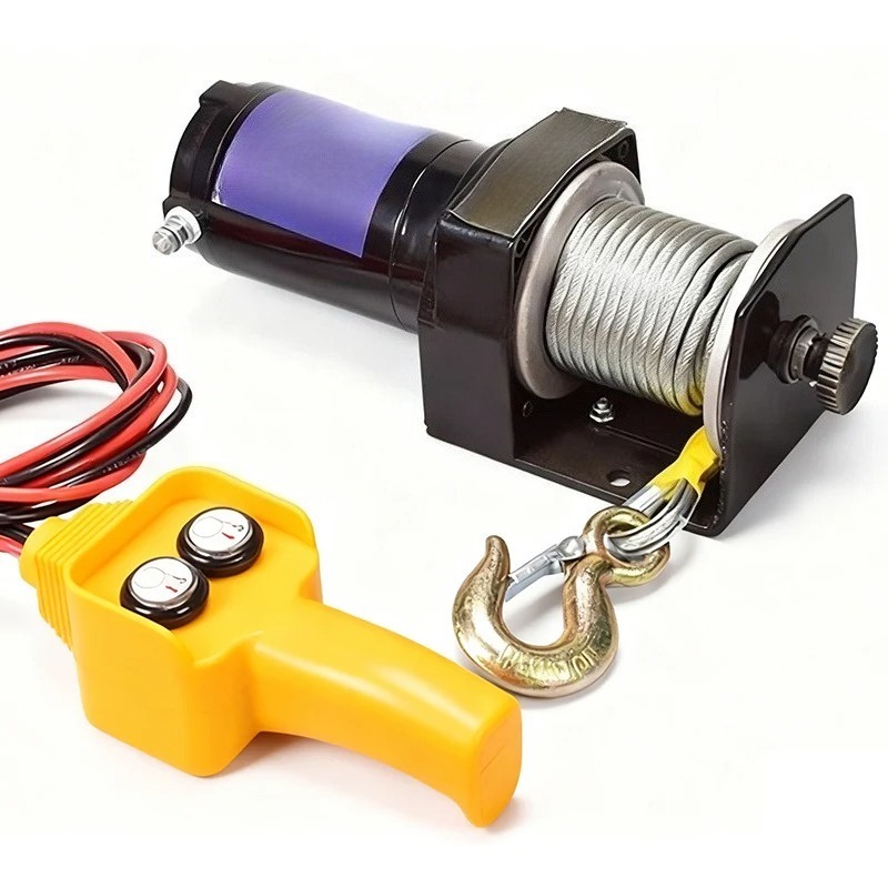 Atv Winch 3000Lb - Treuil électrique portable 12V 24V, treuil