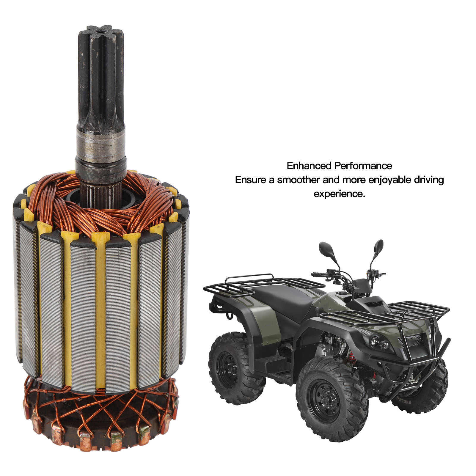 Atv Winch 3000Lb - Rotor de moteur de treuil en
