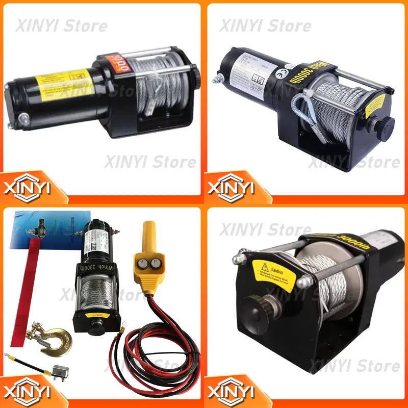 Atv Winch 3000Lb - Treuil électrique 12V 24V 3000lb 1361KG