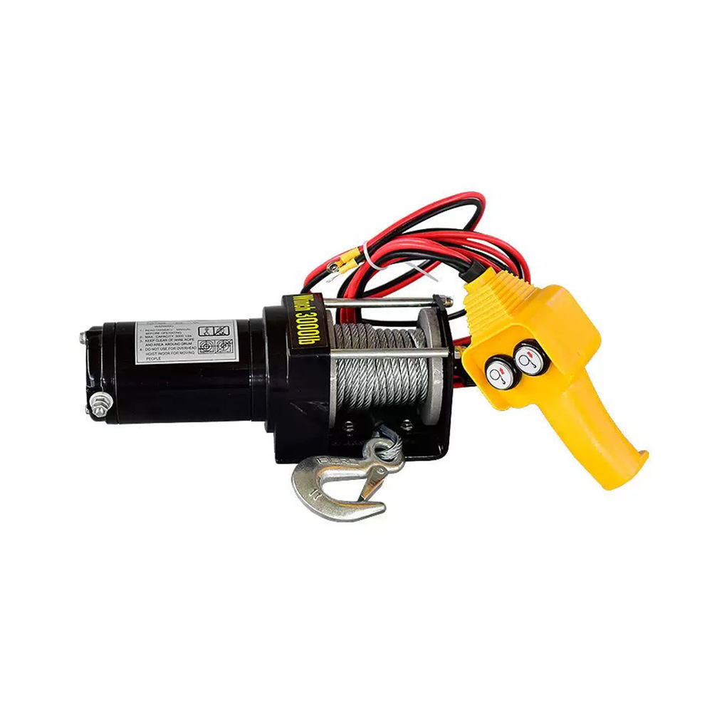 Atv Winch 3000Lb - Treuil électrique 12V 3000lb robuste et