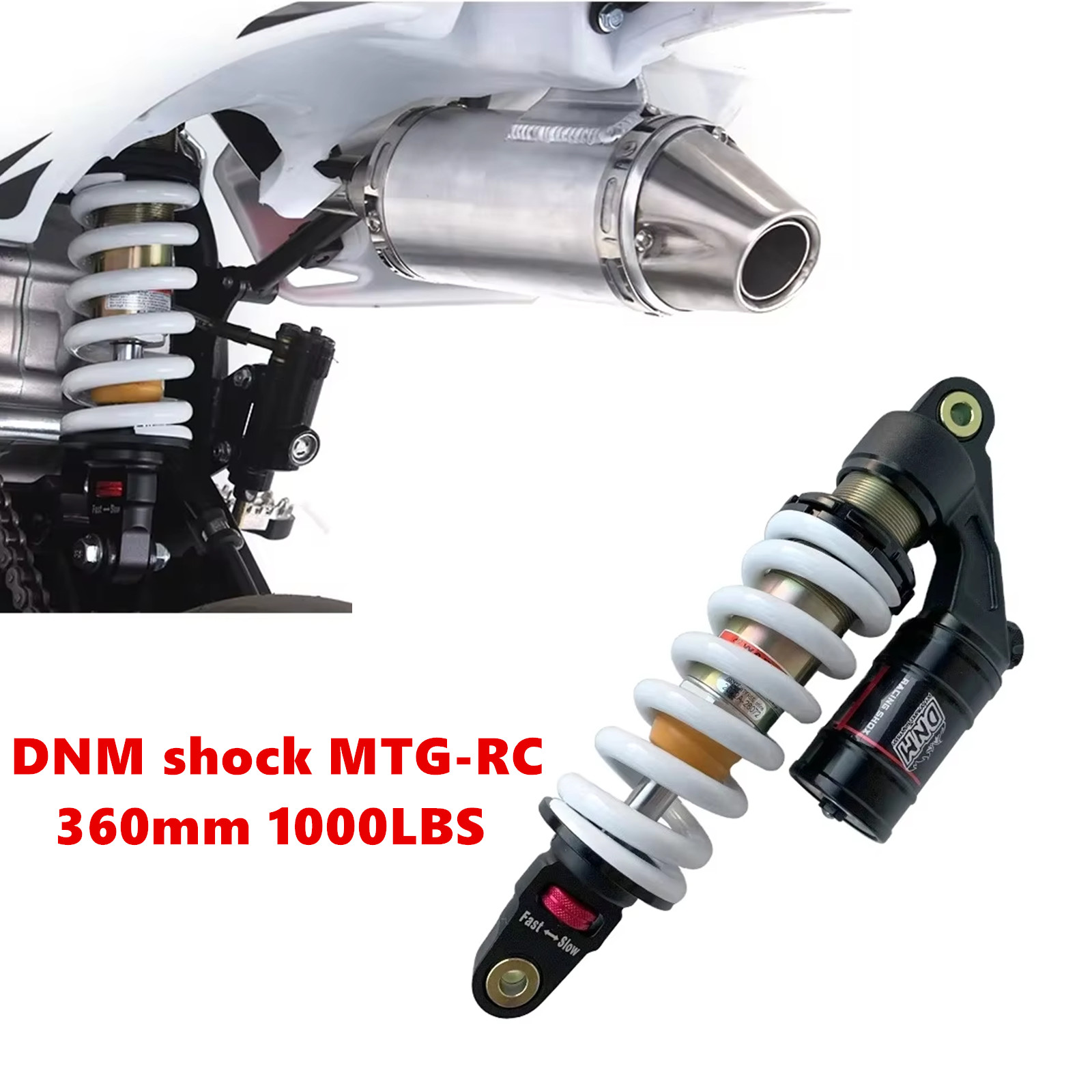 Suspension de moto 360 mm 1000 - Atv Suspension Shock Absorber avis et prix