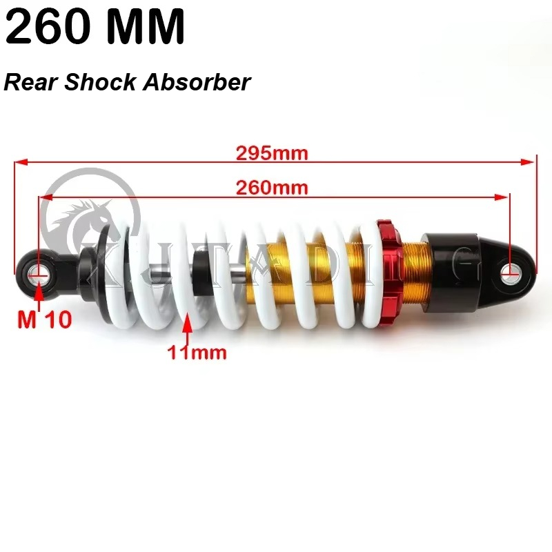 Amortisseur arrière 260mm 270m - Atv Suspension Shock Absorber avis et prix