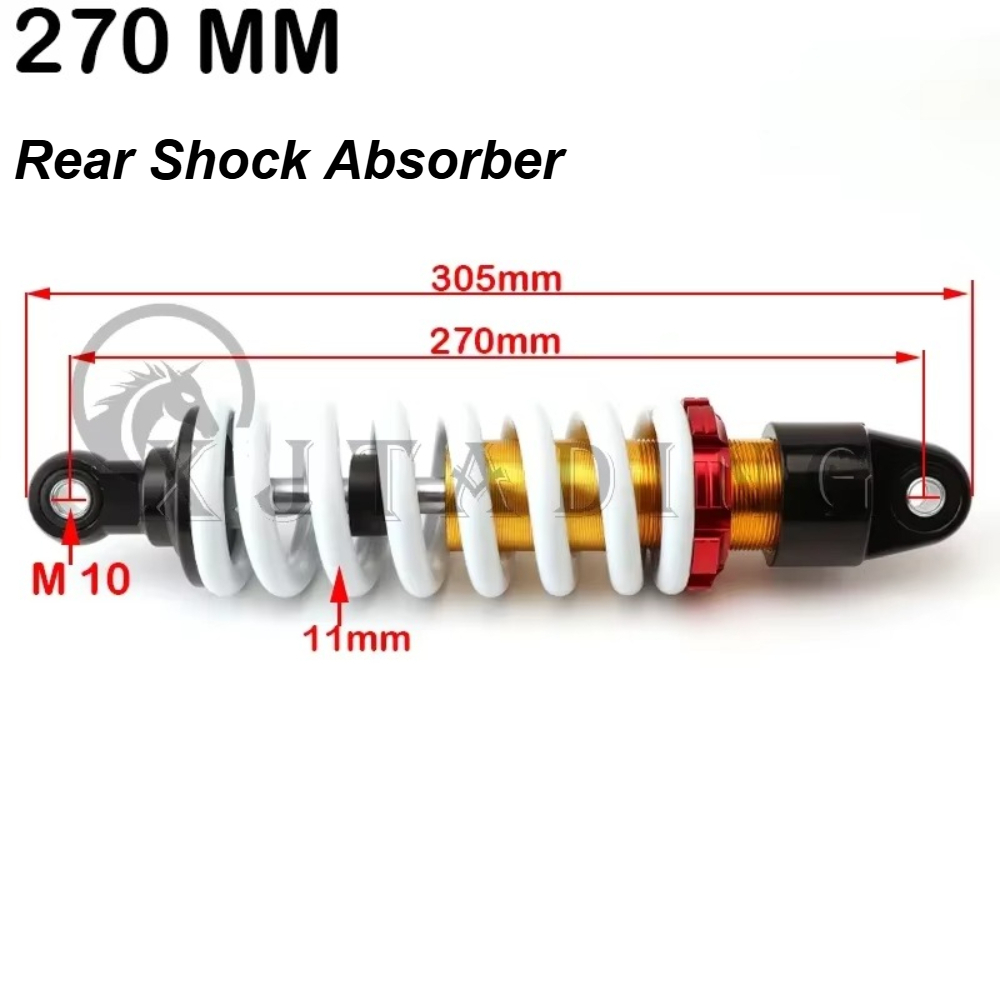 Amortisseur arrière 260mm 270m - Atv Suspension Shock Absorber avis et prix