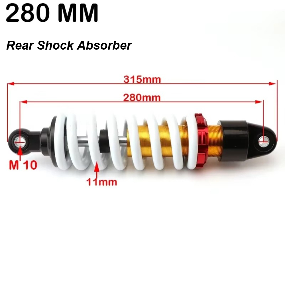 Amortisseur arrière 260mm 270m - Atv Suspension Shock Absorber avis et prix