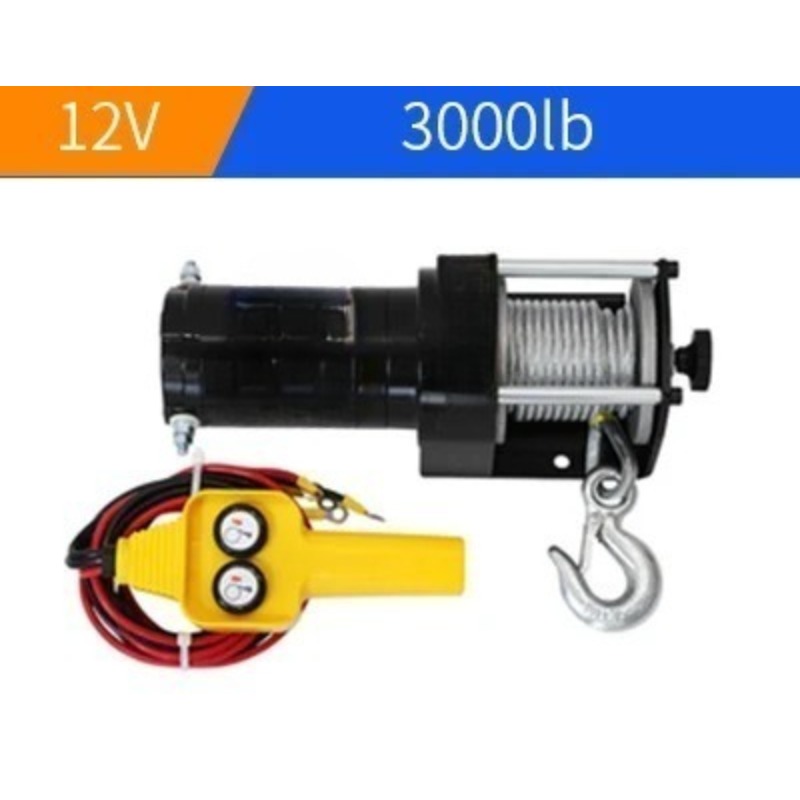 Treuil électrique portable 12V - Atv Winch 3000Lb avis et prix